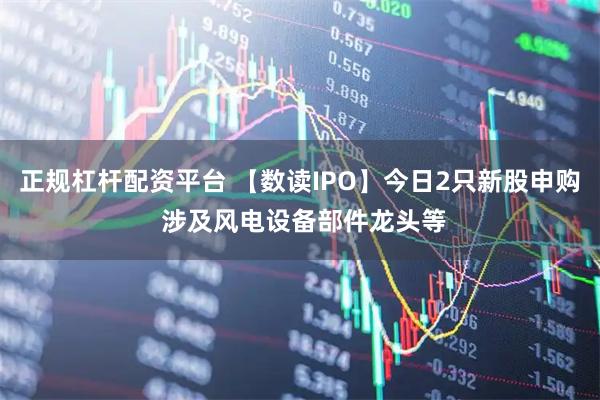 正规杠杆配资平台 【数读IPO】今日2只新股申购 涉及风电设备部件龙头等